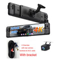 4K Mirror Dash Cam 4 Channel WIFI GPS ADAS BSD Blind Spot Detection Reverse Assist RearView Mirror Car DVR with Special Bracket