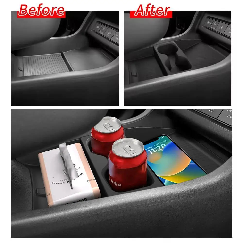 For Hyundai Tucson 2025 TPE Center Console Storage Box Center Console Lower Organizer Tray Car Interior Accessories