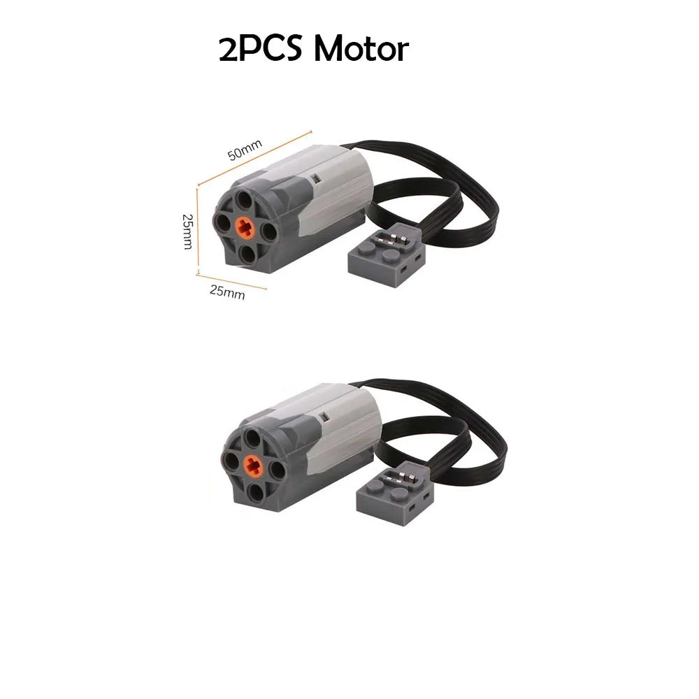 Technical Part 8883 M Motor Compatible with legoeds Power Functions Building Block Car Truck Vehicles Model Power Up Speed Motor