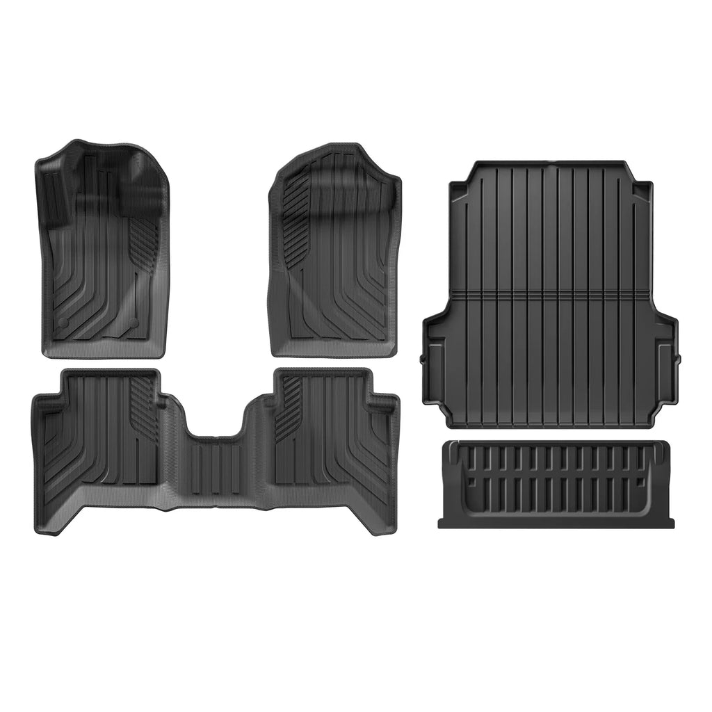for Ford Ranger 2024 2025 US Version fit 5FT 59.6Bed Car Truck Bed Mat Liner Trunk Bed Liner Black TPE Floor mats Protection
