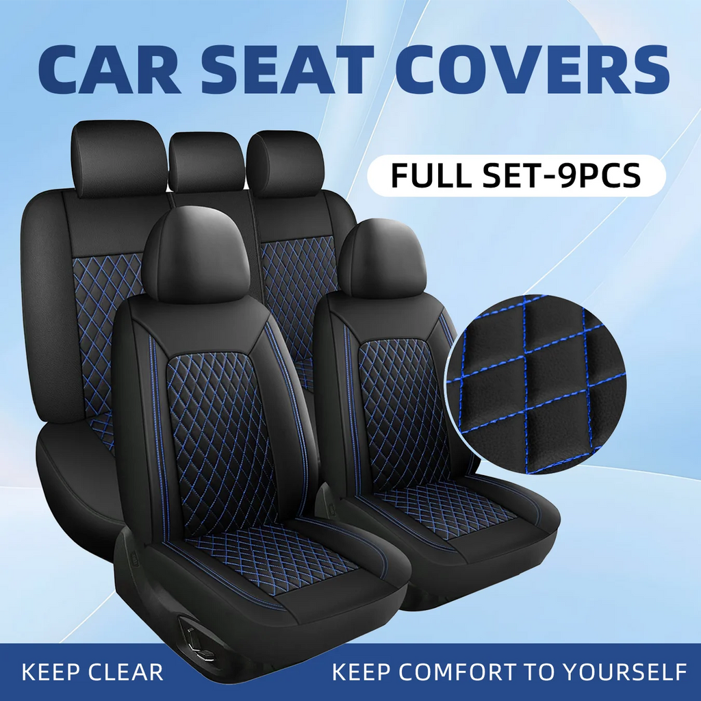 Car Seat Covers Full Set Front Split Rear Bench For Car Universal Cloth SUV Sedan Van Automotive Interior Covers  0910