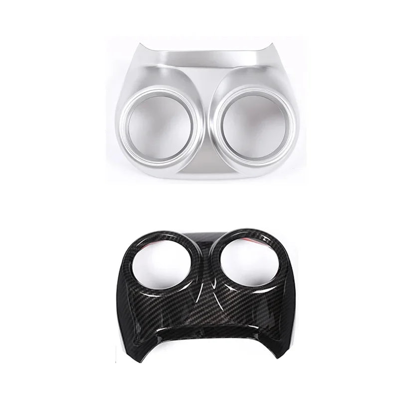Car Rear Air Conditioning Vent Outlet Frame Cover Trim For Alfa Romeo Stelvio 2017 2018 2019 2020 Interior Decorate Accessories