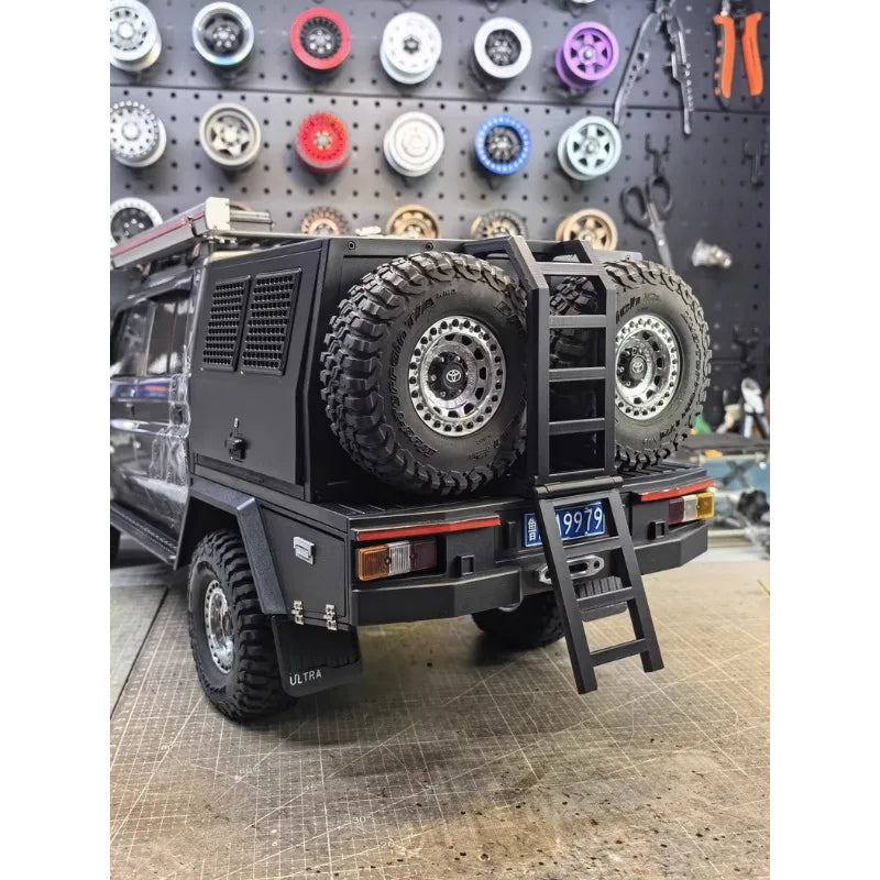 Escalera trasera para coche todoterreno RC RGT EX86160 1:10 LC79 - Accesorio de actualización de portón trasero de ajuste directo para camión todoterreno RC