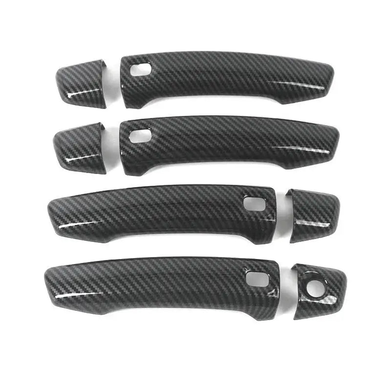 For Audi A3 8V 2014 2015 2016 2017 2018 2019 2020 Car Accessories Interior Carbon Fiber Door Pull Handles Cover Trim