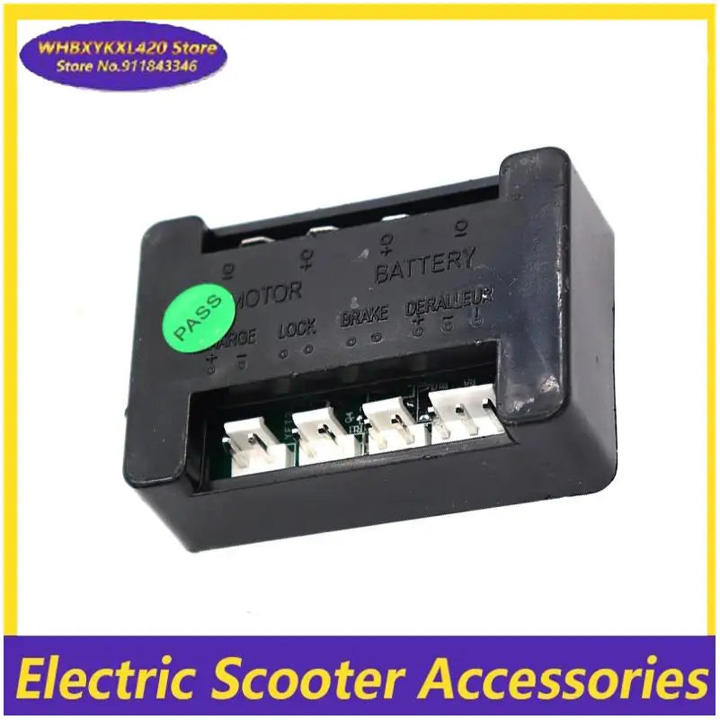 Controlador de scooter eléctrico DC 24 V 120 W, controlador de motor eléctrico con escobillas, pieza de scooter eléctrico con cable de carga y cable LED/interruptor.