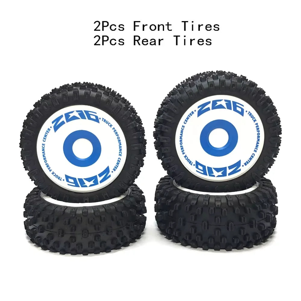 Front Rear Tires Wheel Tyre for Wltoys 144001 144010 124016 124017 124010 ZD Racing BX12 1/12 1/14 RC Off-Road Car Upgrade Parts