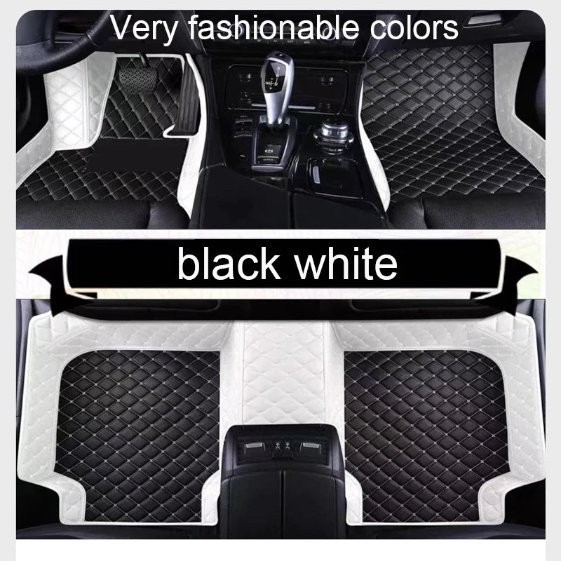 Car Mats Floor For Citroën C4 Cactus 2014~2020 Waterproof Leather Car Mat Fully Set Tapete Automotivo Para Carro Car Accessories