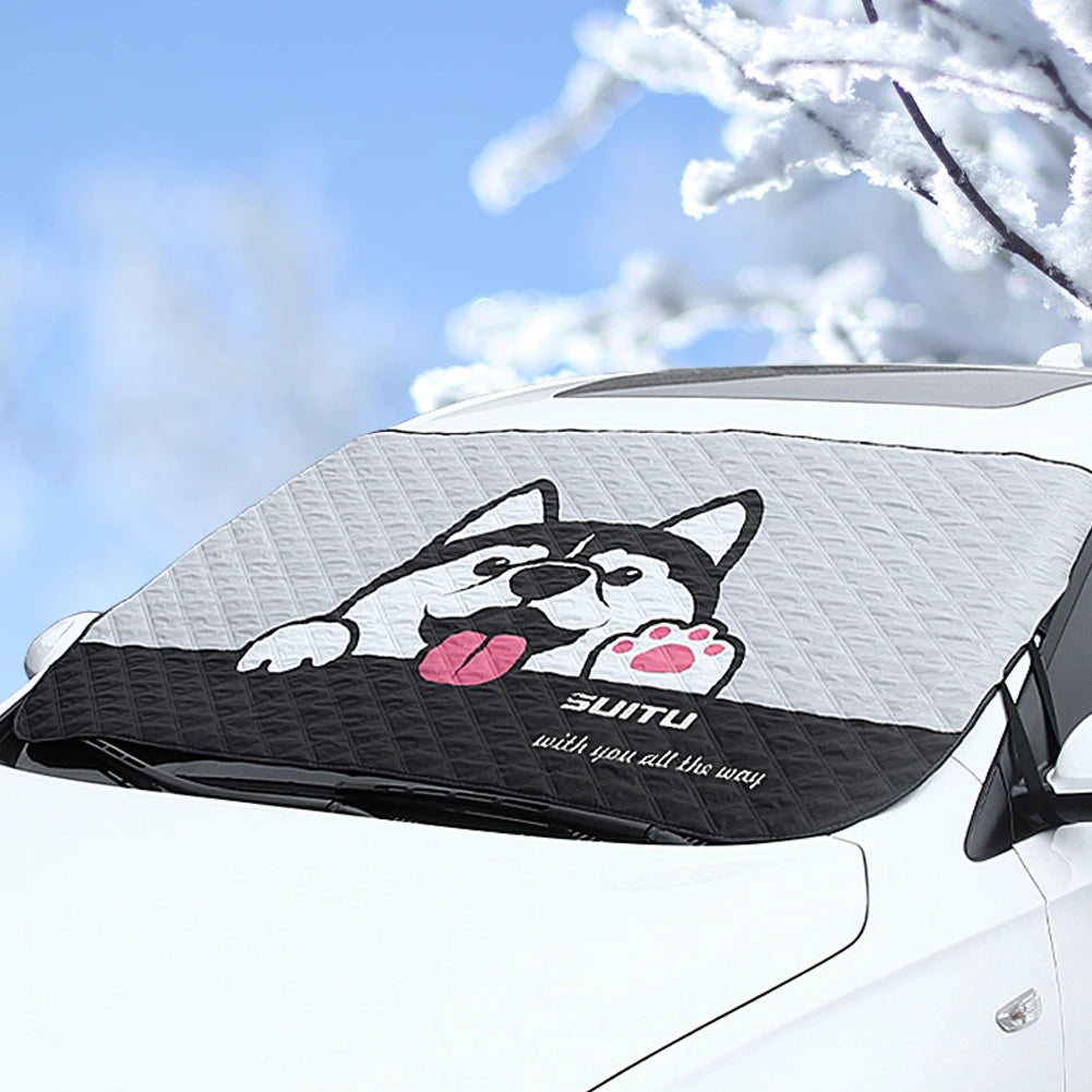 Car Windshield Heat-insulating Cover Auto Front Window Frost Blanket Snow Cover For Suv Trucks Winter Car Accessories