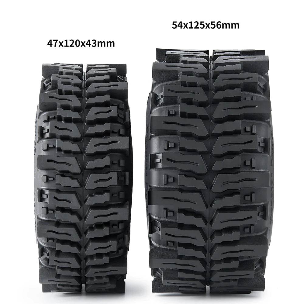 Rubber Tyres Wheel Tires 1.9inch/2.2inch for 1/10 RC Car Axial SCX10 D90 TRX4 SCX10 III Capra Wraith Monster Truck Upgrade Parts