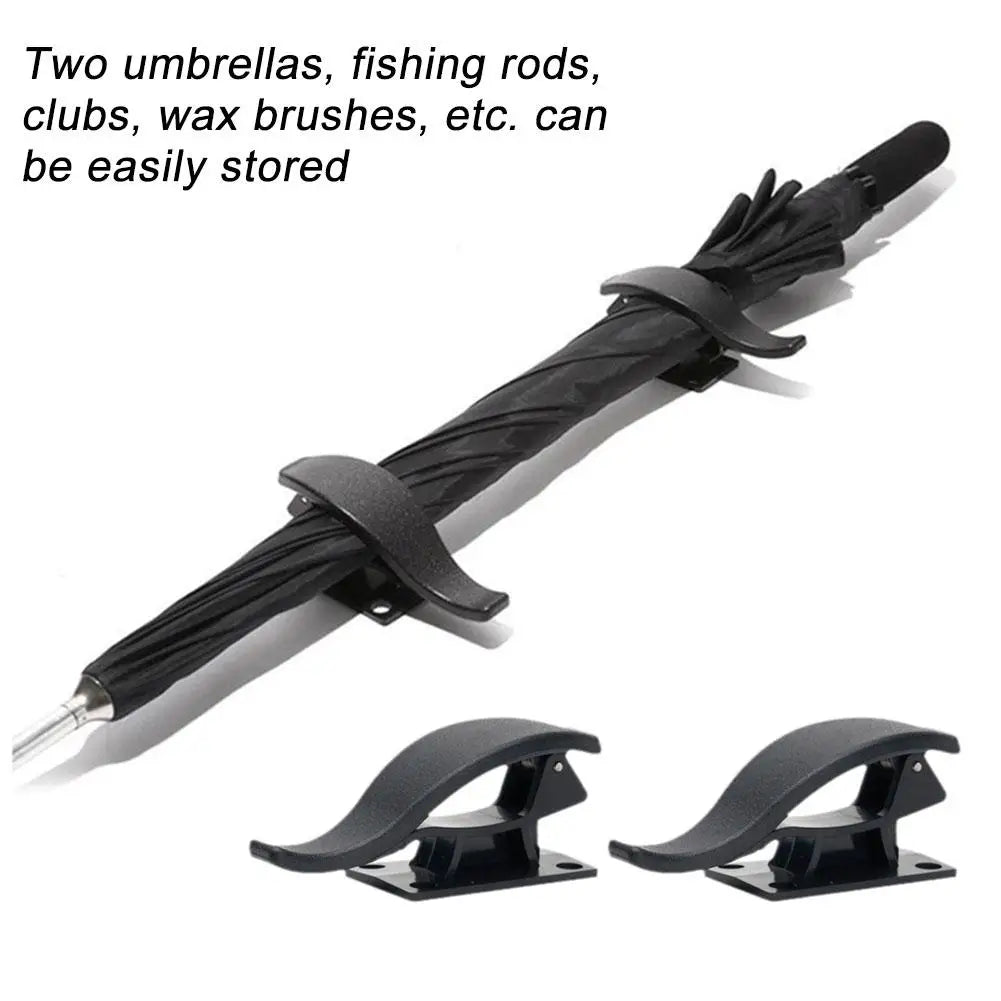 2/4Pcs Multi-purpose Trunk Umbrella Mount Holder Car Seat Back Hook Umbrella Storage Organizer Holders Universal Car Accessory