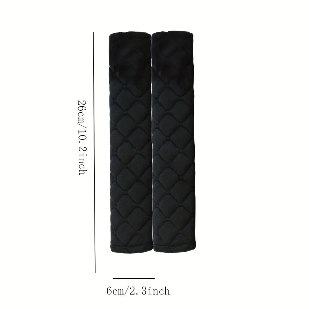 Comfortable and Adjustable Seat Belt Covers in Soft Velvet Fabric - Perfect for Car, Truck, SUV, Backpacks