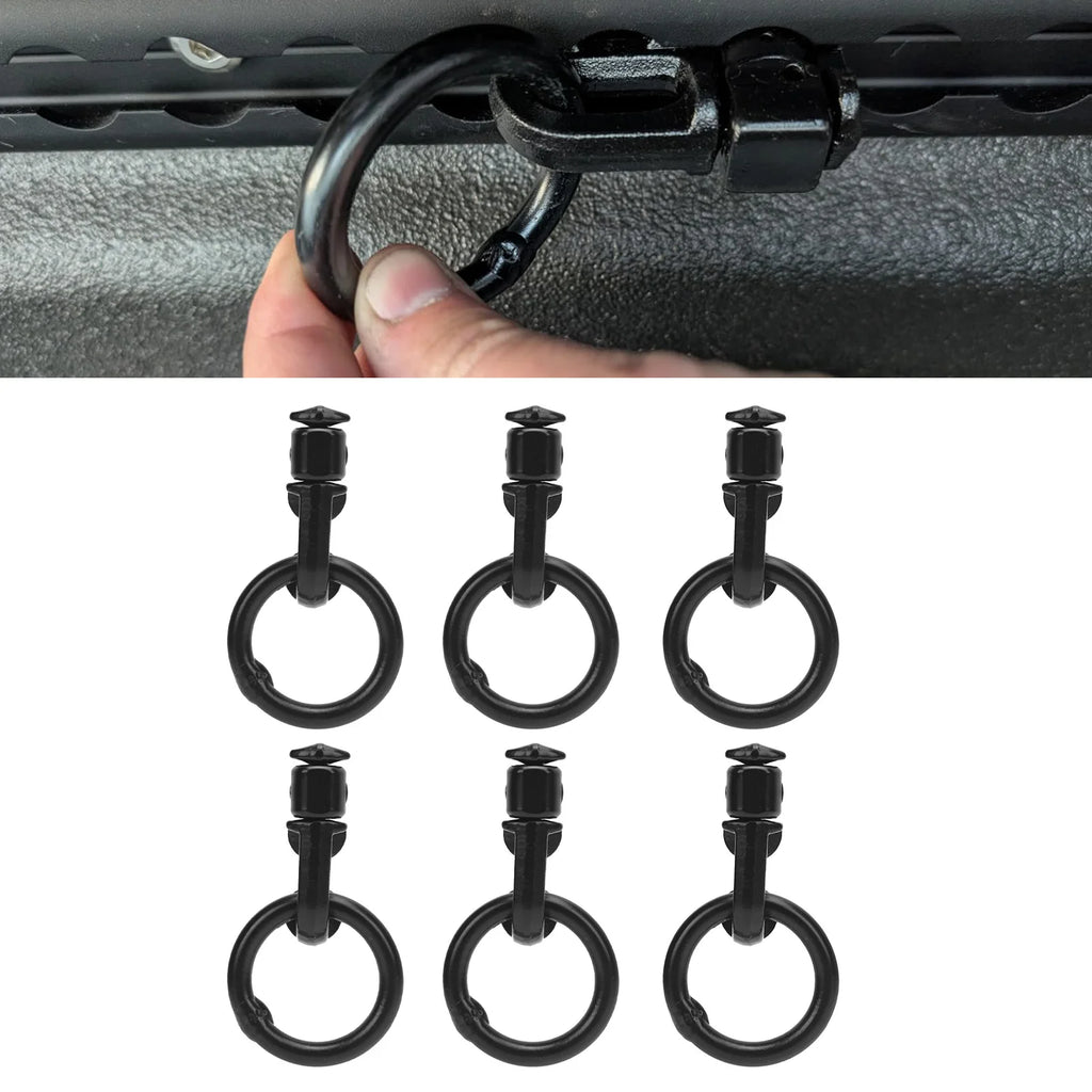 L Track Double Stud Fitting Truck Bed Tie Down Fitting Easy Install 5000lbs Breaking Strength Alloy Steel for RVs for Trailers