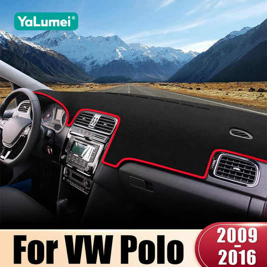 Car Dashboard Cover For Volkswagen VW Polo 6R 6C 2009 2010 2011 2012 2013 2014 2015 2016 POLO MK5 Dash Sun Shade Pad Accessories