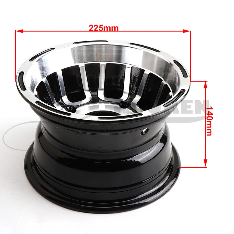 Front and rear wheel accessories, 4 wheels, 8 inch aluminum rim, suitable for tires 19 /20 /21x7.00-8 18x9.50-8