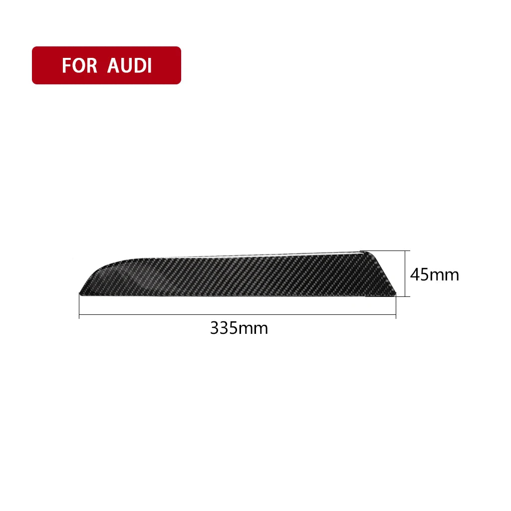 Embellecedor adhesivo para tablero de instrumentos de coche, fibra de carbono, para Audi A4L, A4, B8 (2009-2016, Q5 (2009-2017), A5 (2008-2017)