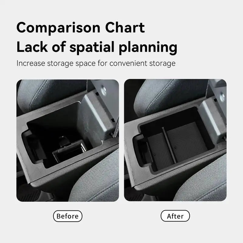for Renault Dacia Duster 2025 2026 Car Storage Box Interior Accessories Center Console Armrest Storage Organizer Tidying Case