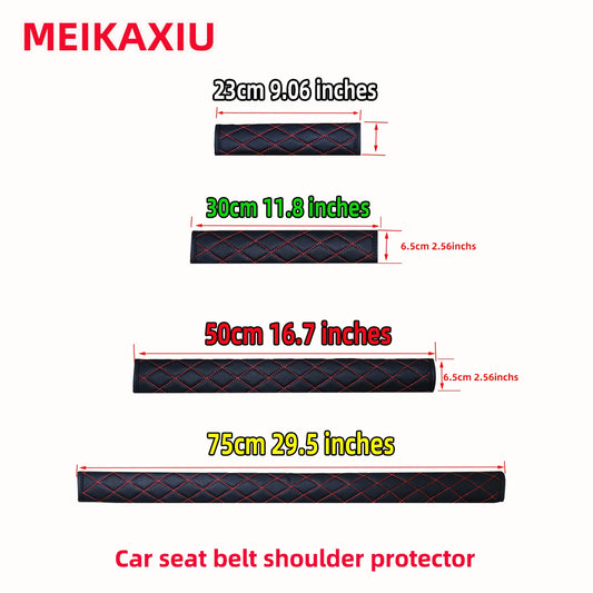 PU leather embroidered shoulder cover 23cm9.06 inch comfortable GM interior supplies seat belt trim