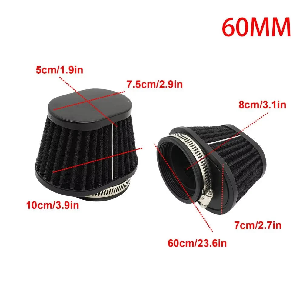 51mm 55mm 60mm Motorbike Air Filter Cleaner for Motorcycle ATV Dirt Bike Engine Motorcycle Accessories