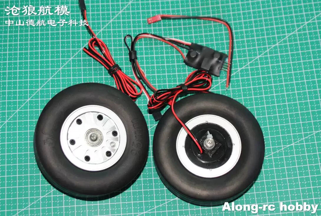 Aeromodelling Brake Wheel Electric Brake Wheel RC Plane 50-70mm with ABS Smart 3 Modes Remote Control Airplane Toys for Children