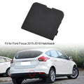 1PC Trailer Cover For Ford Focus Rear Bumper Tow Hook Cover 2015-2018 Black ABS Exterior Replacement Car Truck Accessories