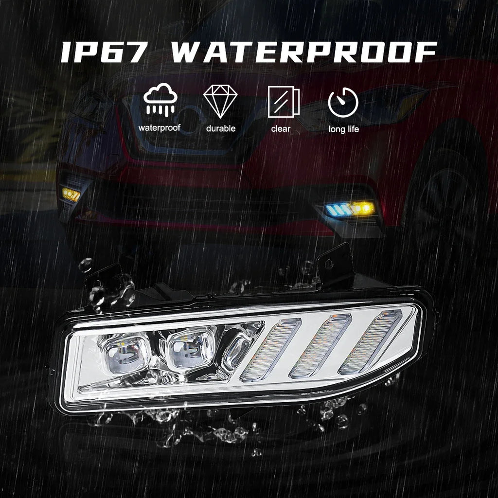 Car LED DRL For Nissan Sentra 2020 Xtrail Rogue Kicks 2017 2018 2019 2020 Qashqai 2019 2020 Daytime Running Lights Fog Lamps 12V