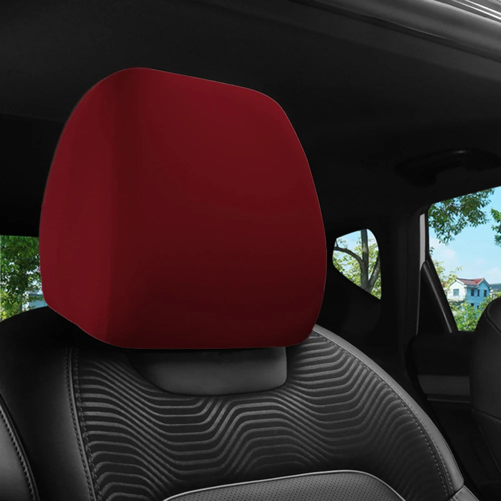 Car Seat Headrest Cover Cloth For Car Truck SUV Anti-Dirty Elastic Protective Cover Auto Universal Car Accessories 26x24cm