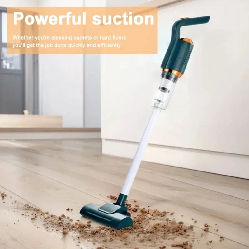 Cordless Vacuum White Strong Suction Integrated Multifunction Removable Handheld Vacuum Cleaner Powerful for Car for Carpet