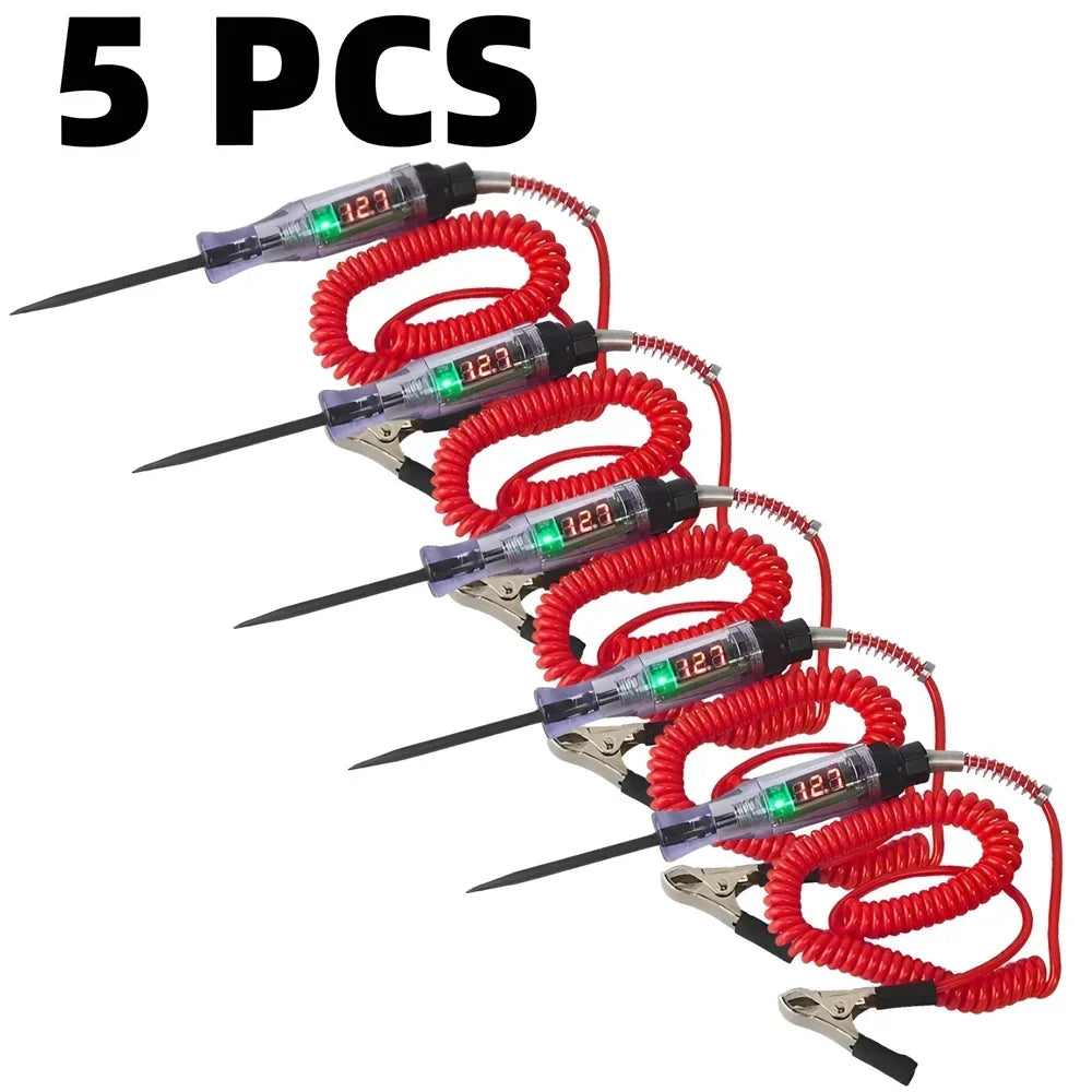 6V 12V 24V Car Truck Voltage Circuit Tester Auto Car Diagnostic Probe Test Pen Light Bulb Electric Measuring Pen Repair Tools