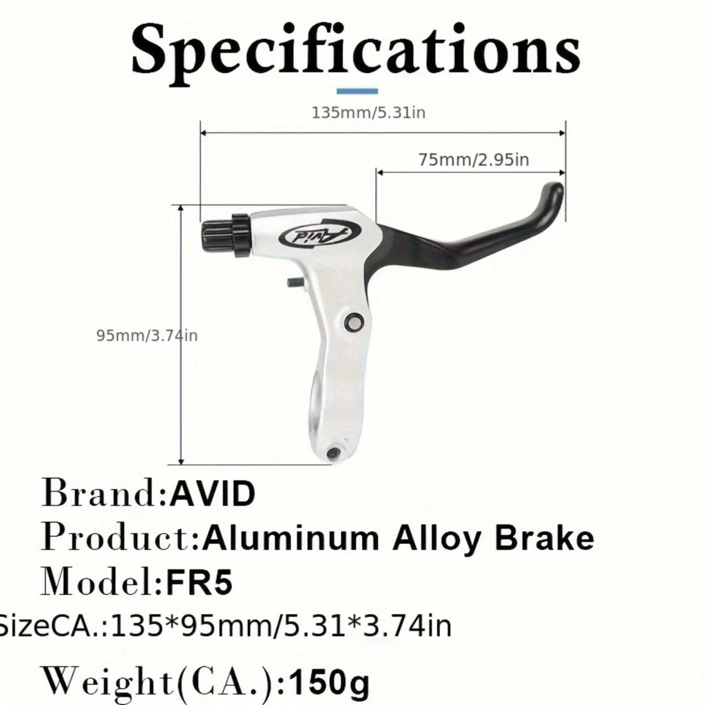 AVID FR5 Brake Lever - Aluminum Alloy for Road & MTB (V/Disc Compatible, SRAM)