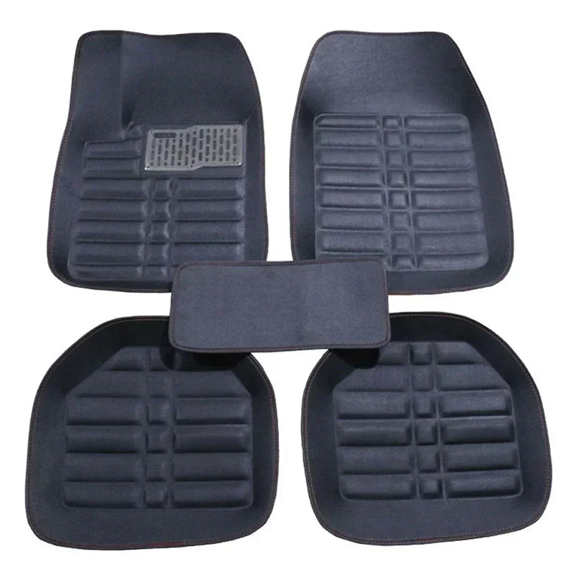 5pcs AutoFloor MatsFoot Rugs Carpets Car StylingFor Duster Premium Full Set Carpet FloorCreasing MarksMat LeatherCar Accessories