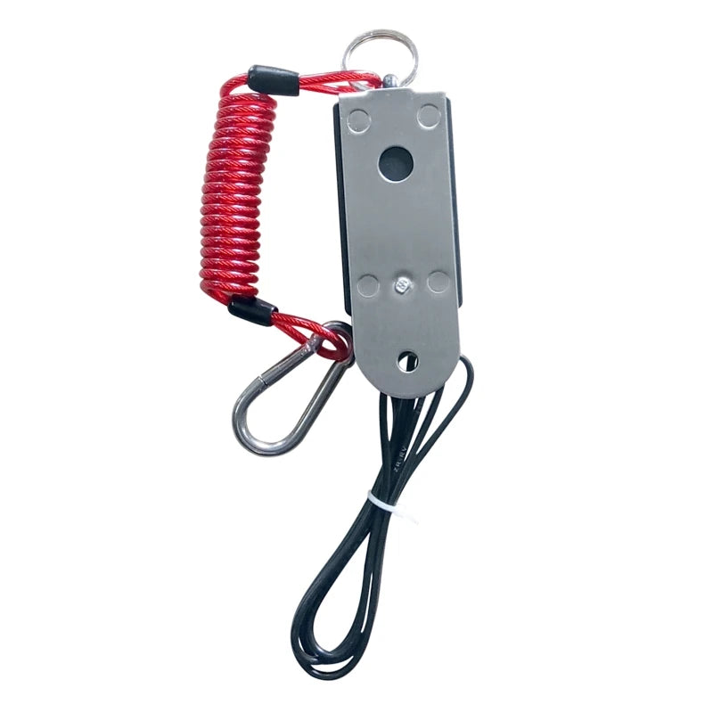 Electromagnetic Switch Breakaway Coiled Cable with Electric Brake Switch for RV Towing Trailer Boat Caravan Camper Parts A70F