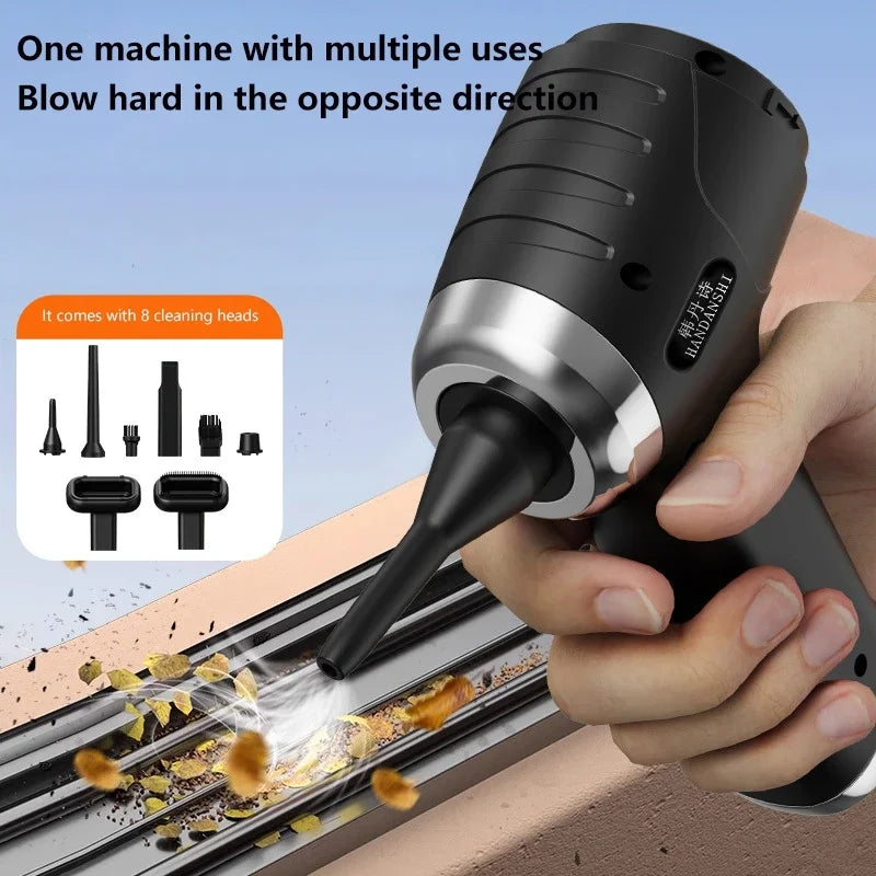 Lenovo 8-in-1 Car Vacuum Car Vacuum Cleaner Portable Mini Cordless Vacuum 45000pa Powerful Car Suction Machine For Car Home New