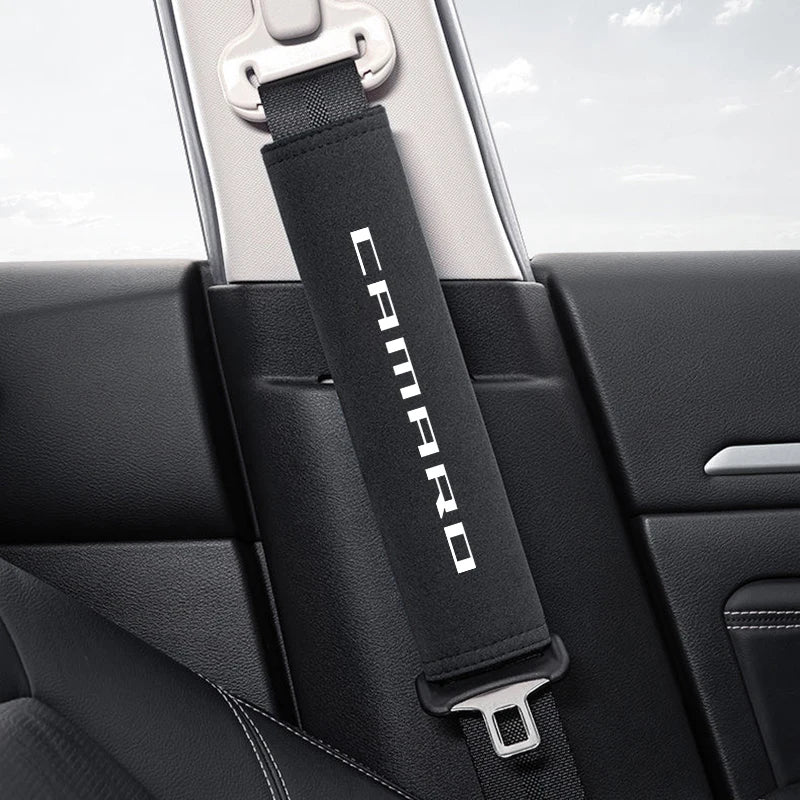 Suede Leather Car Seat Belt Safety Belt Shoulder Cover for Chevrolet CAMARO Cruze Camaro Captiva Aveo Silverado Interior Auto