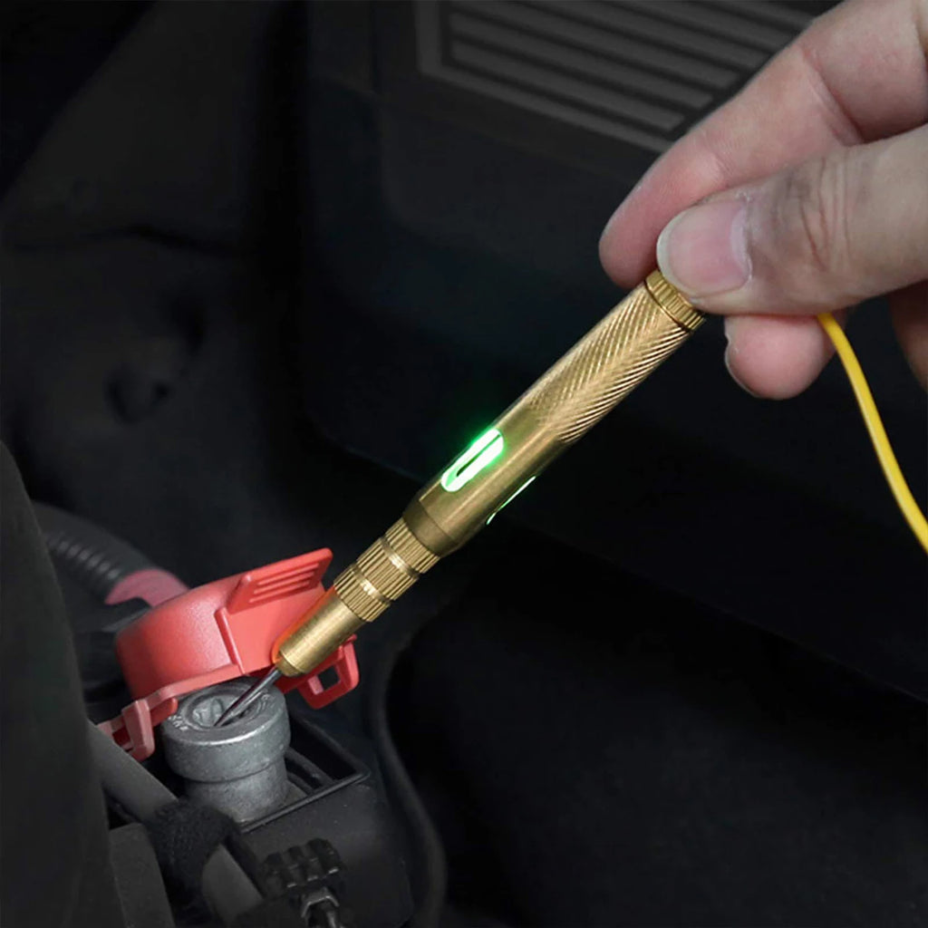 Probador de corriente automotriz, prueba de circuito eléctrico, herramienta de inspección de automóviles, accesorios de piezas LED, voltaje de camión, 12 V, herramientas de pluma para automóviles