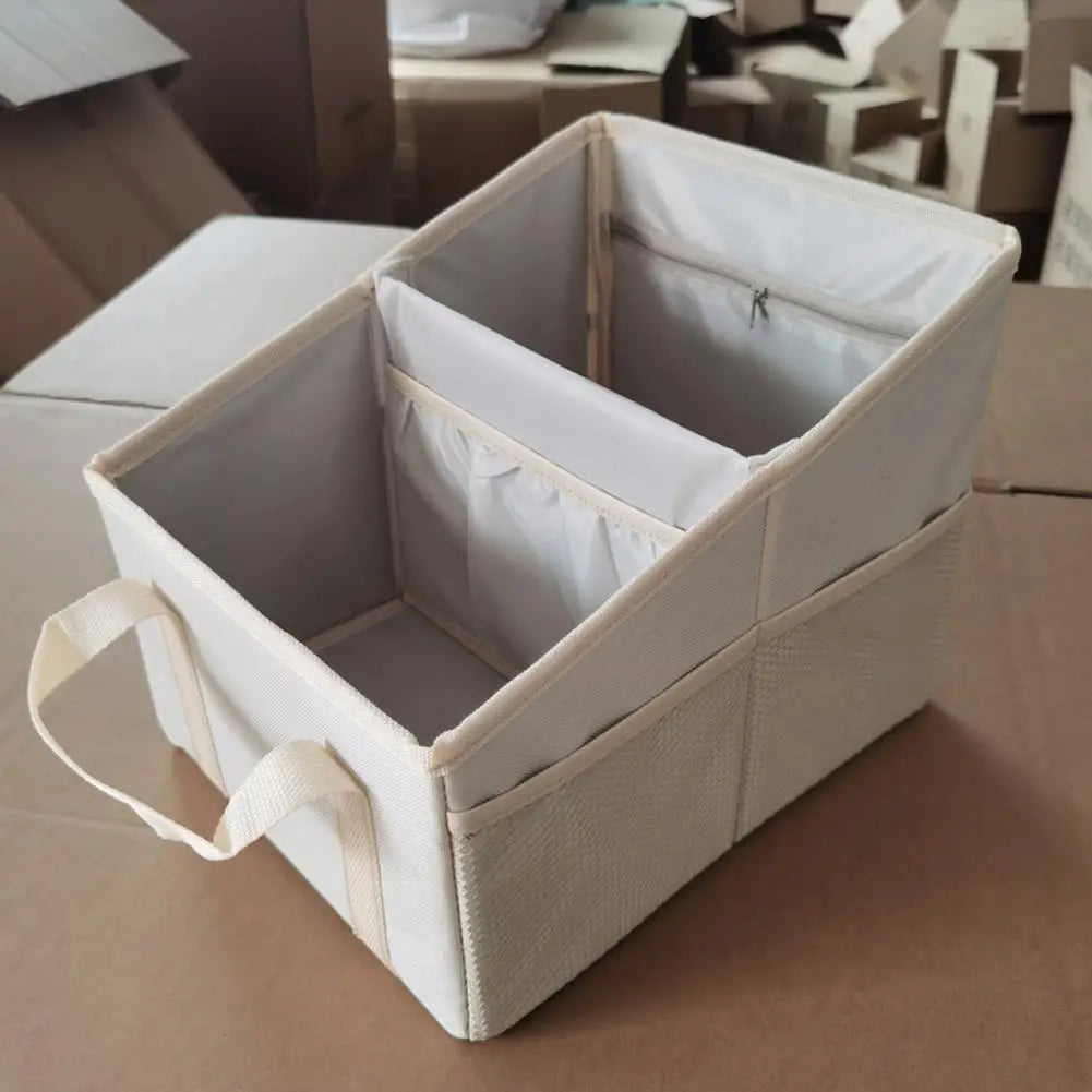 Foldable Car Trunk Organizer Multi Pocket Large Trunk Storage Organizer Box Save Space Car Seat Organizer Car Trunk Storage Box
