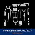 For Kia Sorento 2022 2023 Anti-scratch Car Interior Navigation Door Center Console Dashboard TPU Protector Film Accessories
