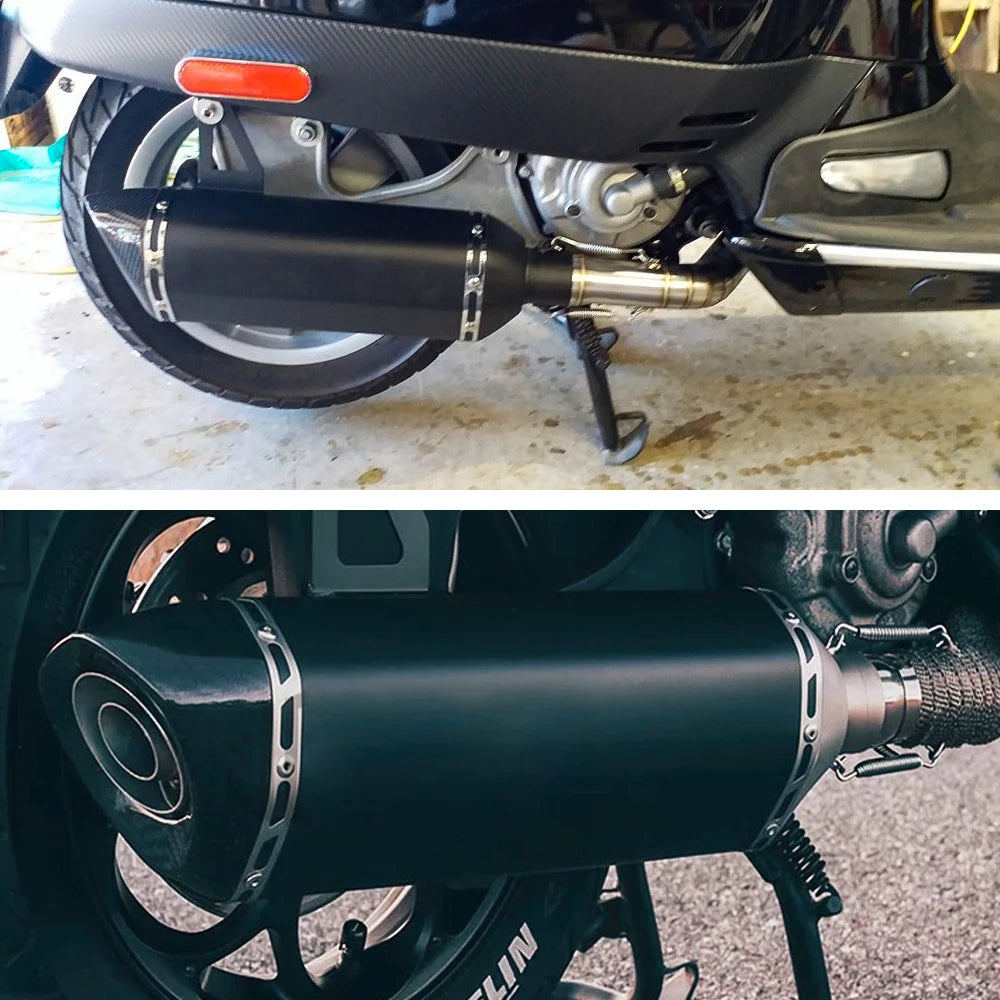 For vespa GTS300 Motorcycle System Escape Slip On Front Tube Link Pipe Connect Original full Motorcycle Exhaust Syst