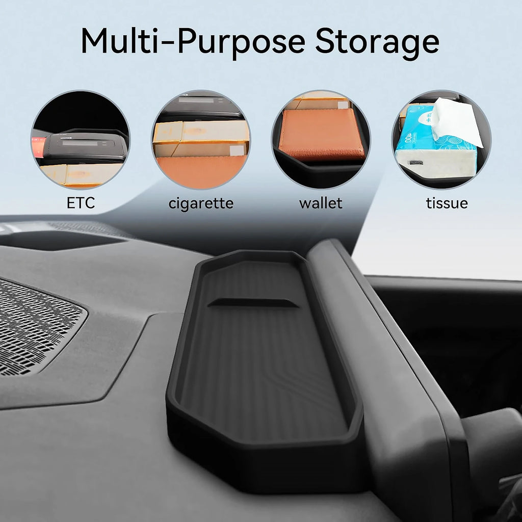 For KIA EV9 2024 2025 Car Center Console Organizer Armrest Storage Box Lower Storage Box Cup Holder Wireless Charger Panel Mat