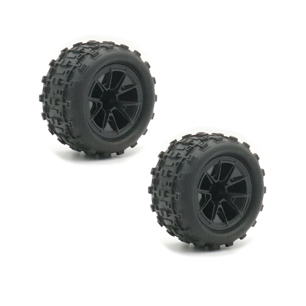 Skidproof Rubber Wheel Tyre Wear-resistant Off-road Vehicle Tire Upgarde Parts for Smax 1625 1635 Wltoys 144001 124018 HBX16889