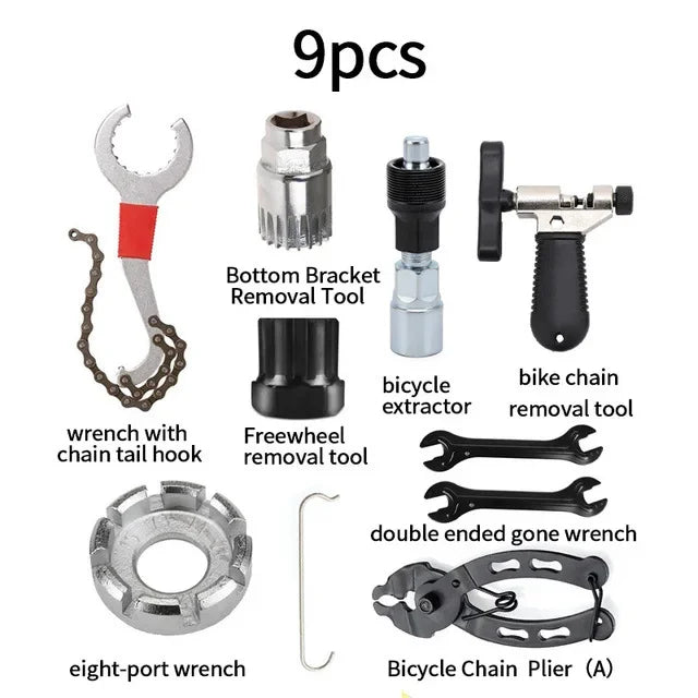 Bicycle Repair Tool Kits Chain Breaker Crank Puller Outdoor Cycling Pedal Remover Puller Bicycle Tools MTB Bicycle Accessories