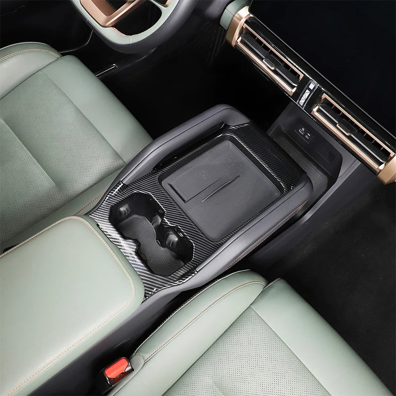 For Chery JAECOO J6 Icar 03 2024 2025 interior Accessories door handle gearshift panel steering wheel cover Carbon Fiber