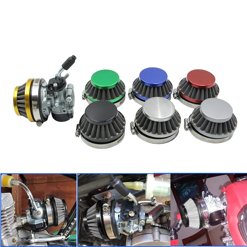Carb Carburetor 58mm Air Filter For 50 60 80cc Motorized Bicycle 47cc 49cc 2-Stroke Engine Mini Moto Pocket Bike ATV Quad