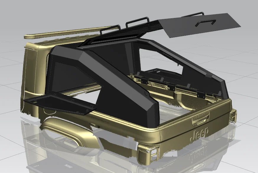 Pickup Truck Bed Cover 4x4 Off-road Accessories Steel Truck Canopy Jeep Gladiator Canopy