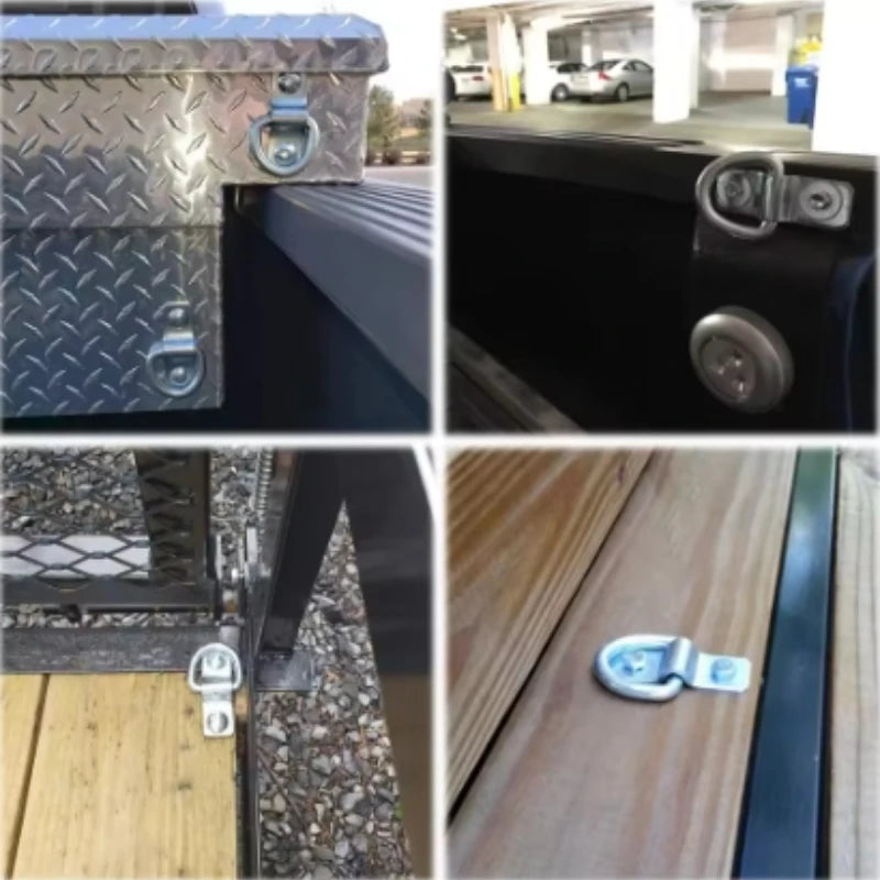 Car trunk D-type pull ring pickup truck rear bucket fixed reinforcement automotive parts Exterior Interior Accessories