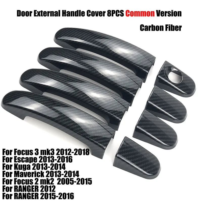 Accesorios de estilo de coche, embellecedor decorativo de fibra de carbono para Ford Focus 3 mk3 Sedán Hatchback 2012-2014