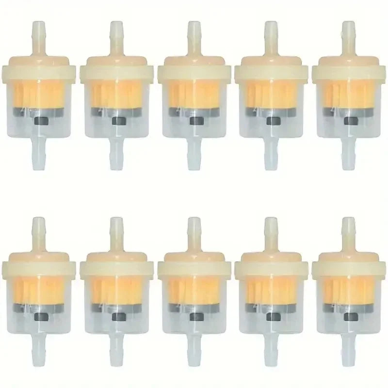 100pcs Gas Fuel Gasoline Oil Filter for Motorcycle Moped Scooter Motocross Go Kart Gasoline Fuel Filters Accessories