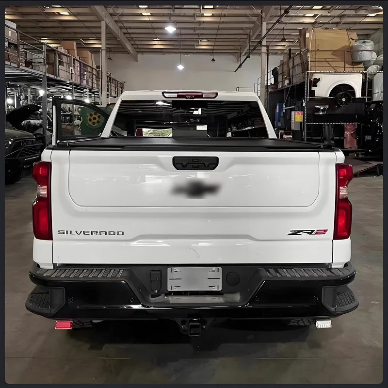 Electric Roller Lid Aluminium Alloy Tonneau Bed Cover for Chevrolet Silverado 1500 2019+ PickUp Truck Car Parts ZR2 Crew Cab