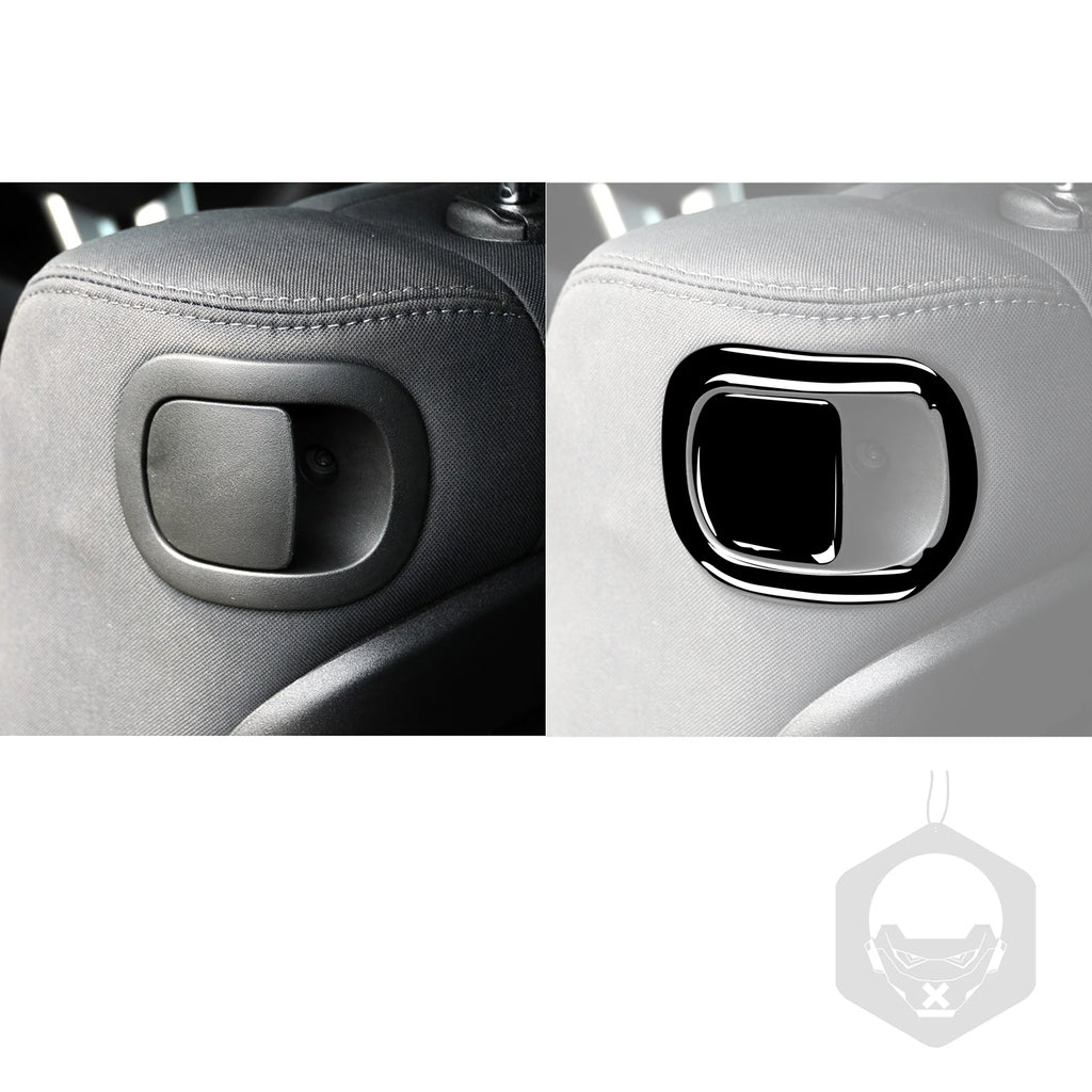 For Dodge Challenger 2015 2016 2017 2018 2019 2020 Accessories Carbon Fiber Car Interior Seat Back Panel Trim Sticker
