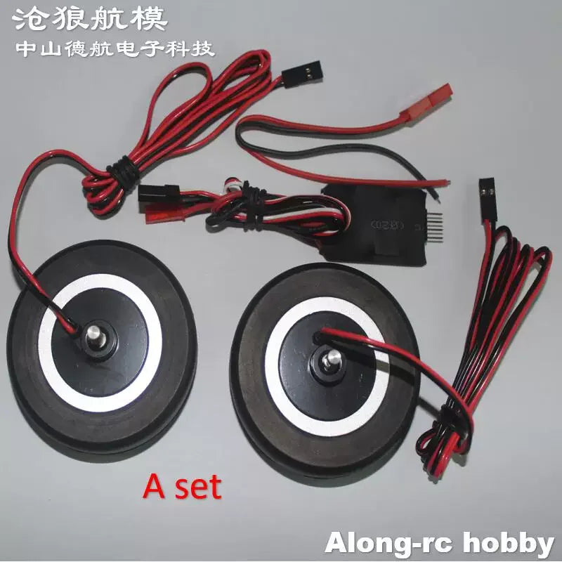 Aeromodelling Brake Wheel Electric Brake Wheel RC Plane 50-70mm with ABS Smart 3 Modes Remote Control Airplane Toys for Children