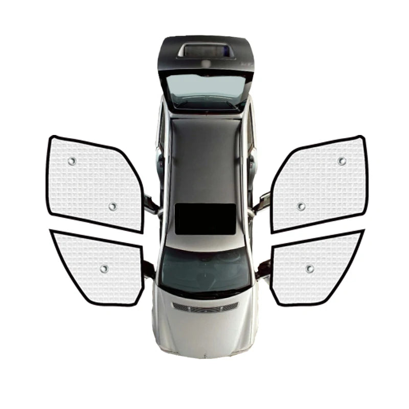 Full Car Sunshade Mat for Ford Transit Tourneo Custom 2012~2023 2013 Side Window Parasol Visor Cover Part Curtain Pad Accessorie